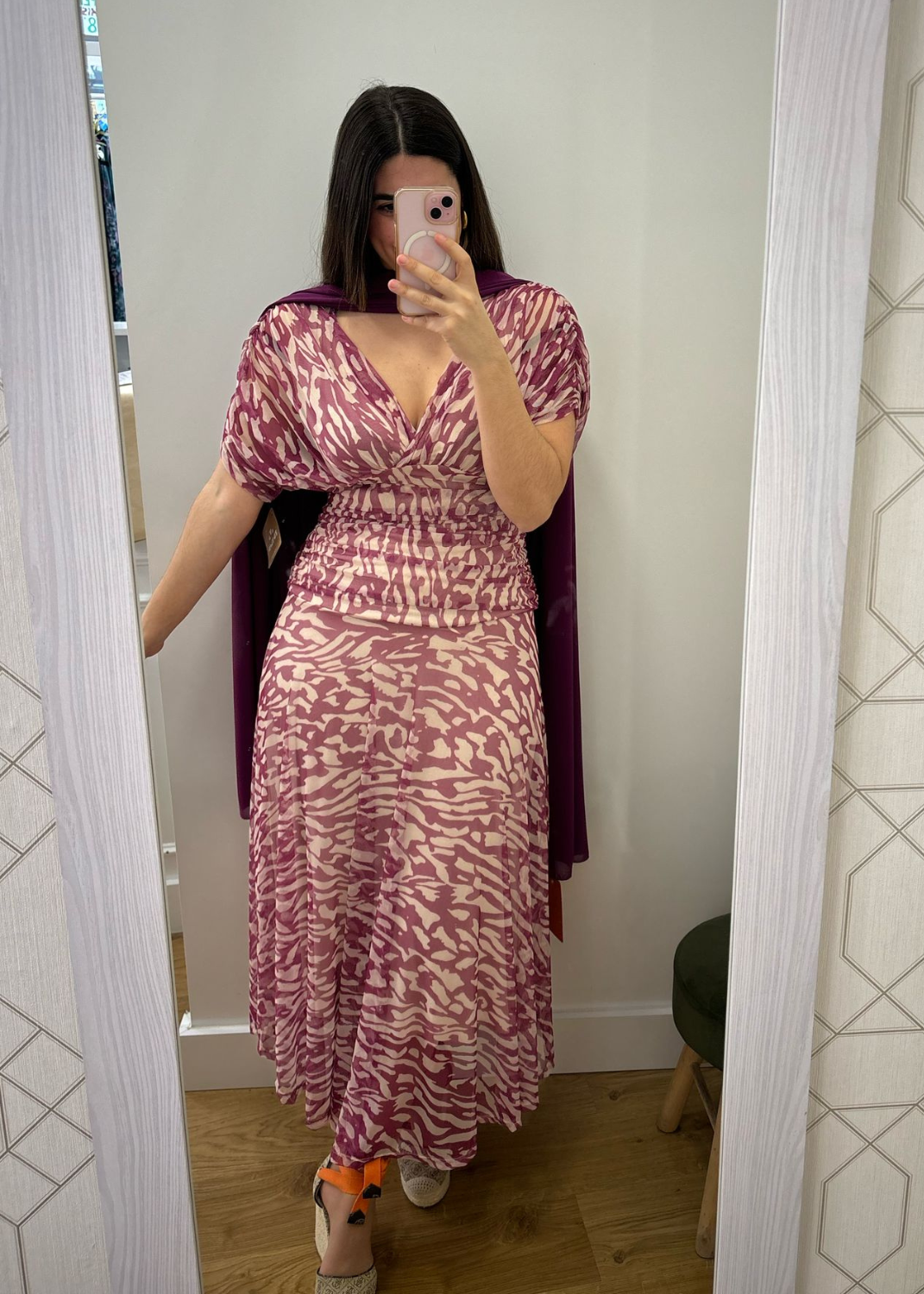 Vestido Drapeado Tul.